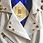 Miniatura: White Leather Waistcoat Blue
