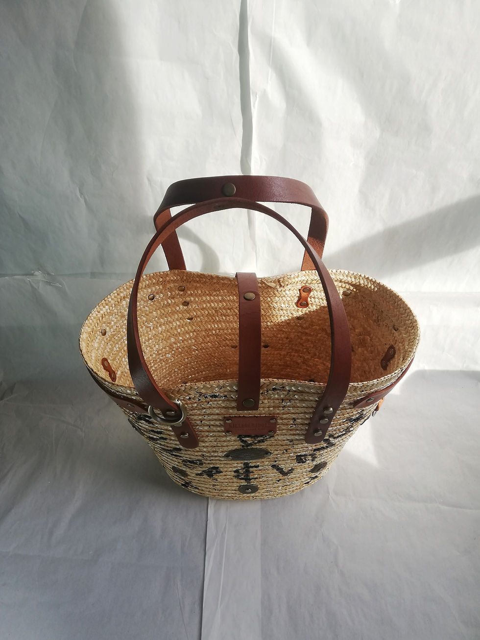 Miniatyrbild: Custom Straw Bag Large & Straps