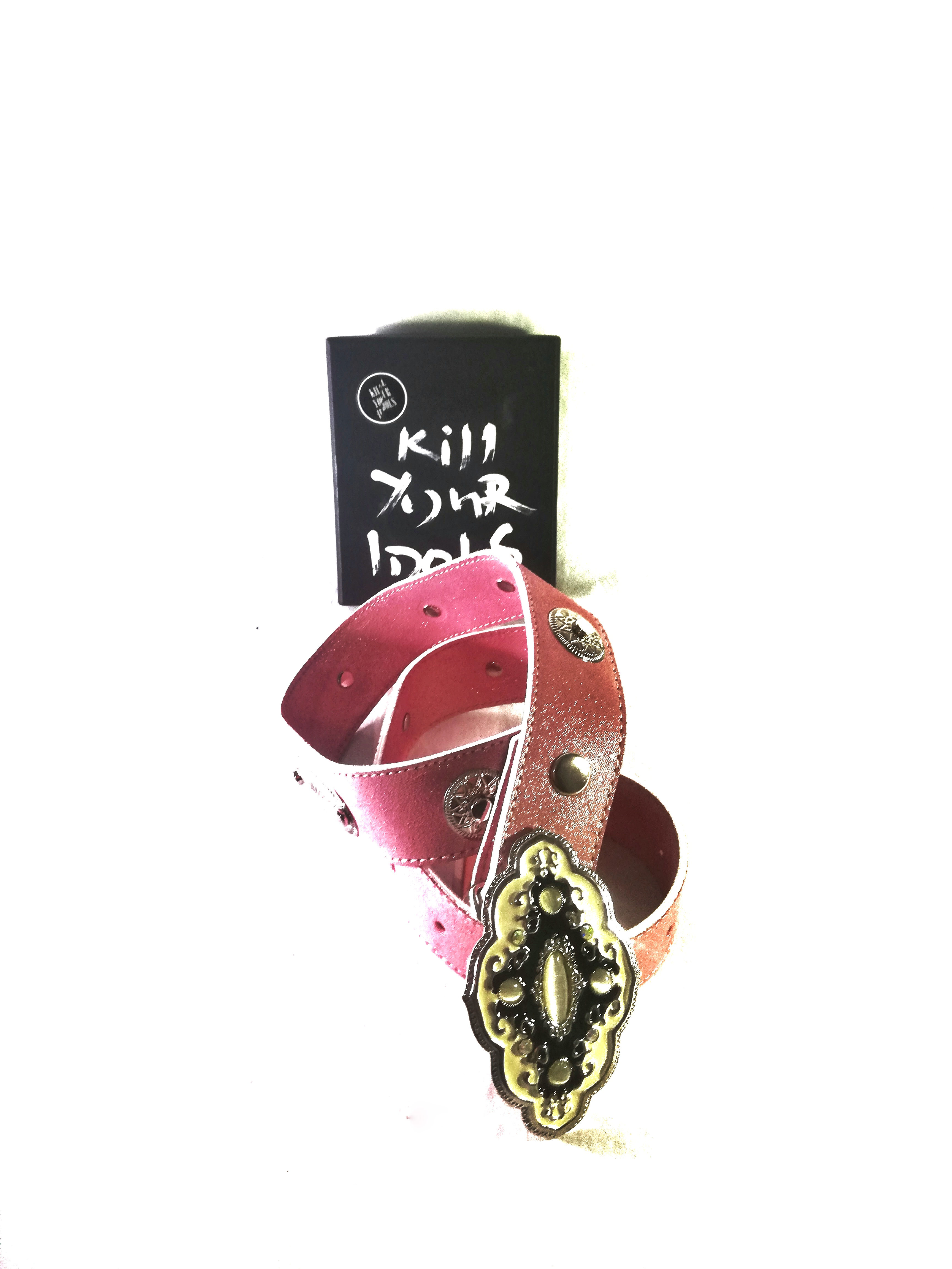 Pink Western Custom Belt