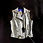 Miniatura: White Leather Waistcoat Blue