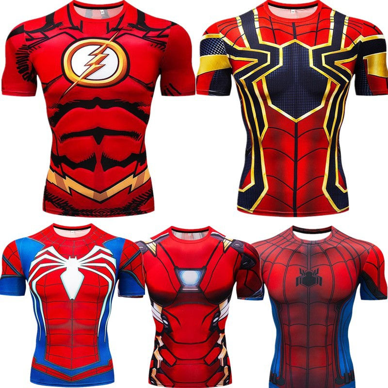 Marvel DC Superheroes 3D Digital Print T-Shirt