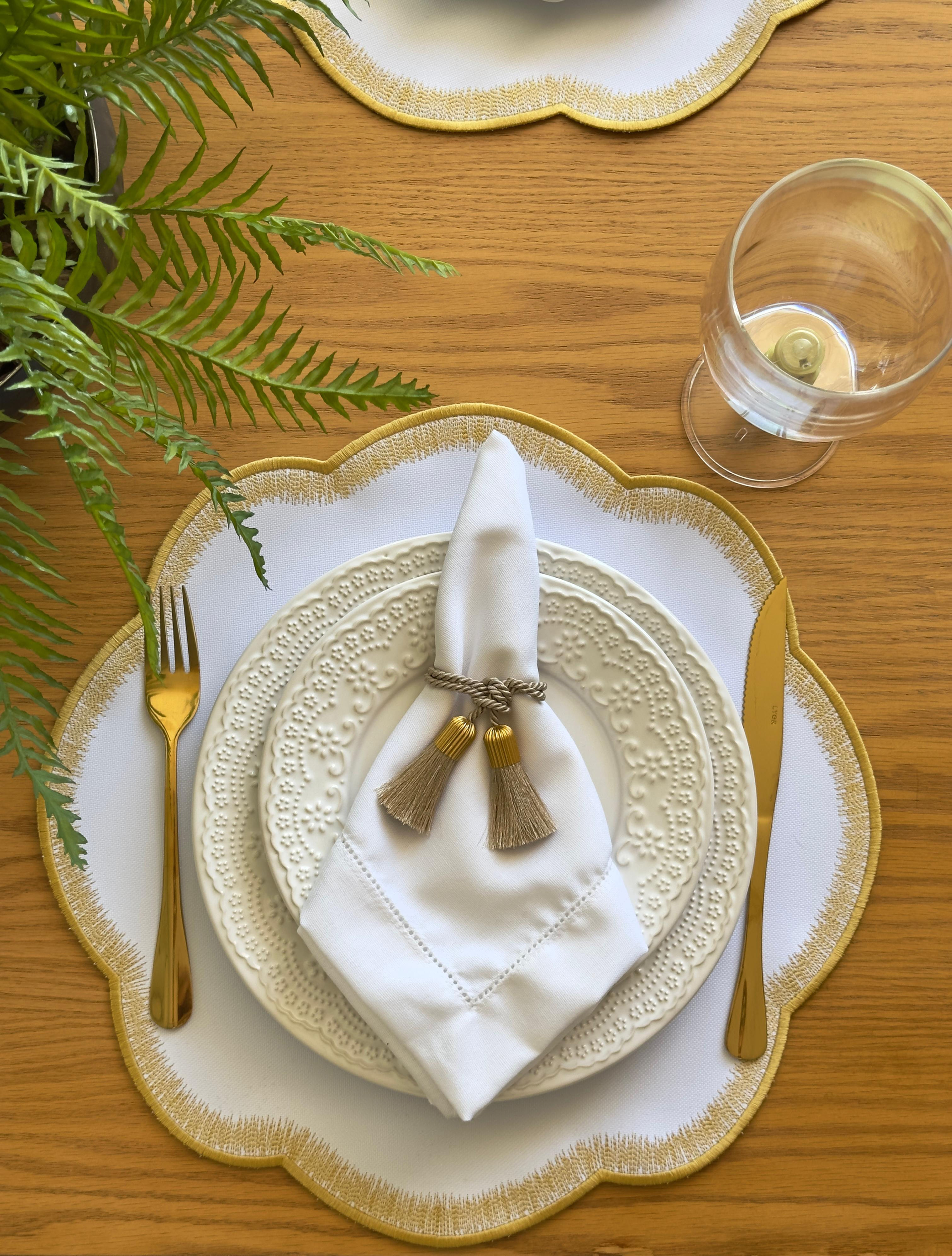 Guardanapo Linho Branco 45x45 cm