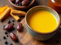 Delicious Golden Milk Recipe for supporting insomnia & energy