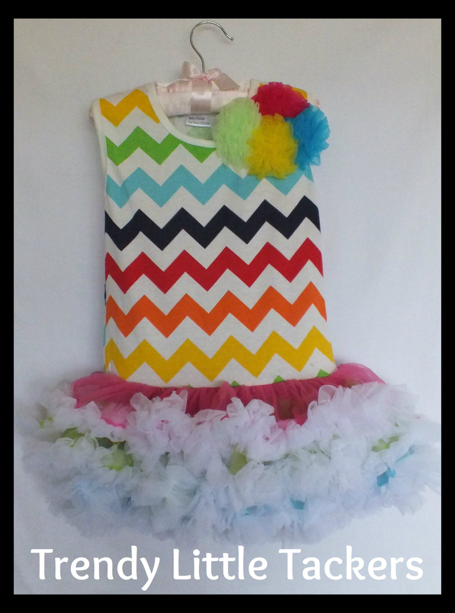 Lila Grace Chevron Ruffle Dress
