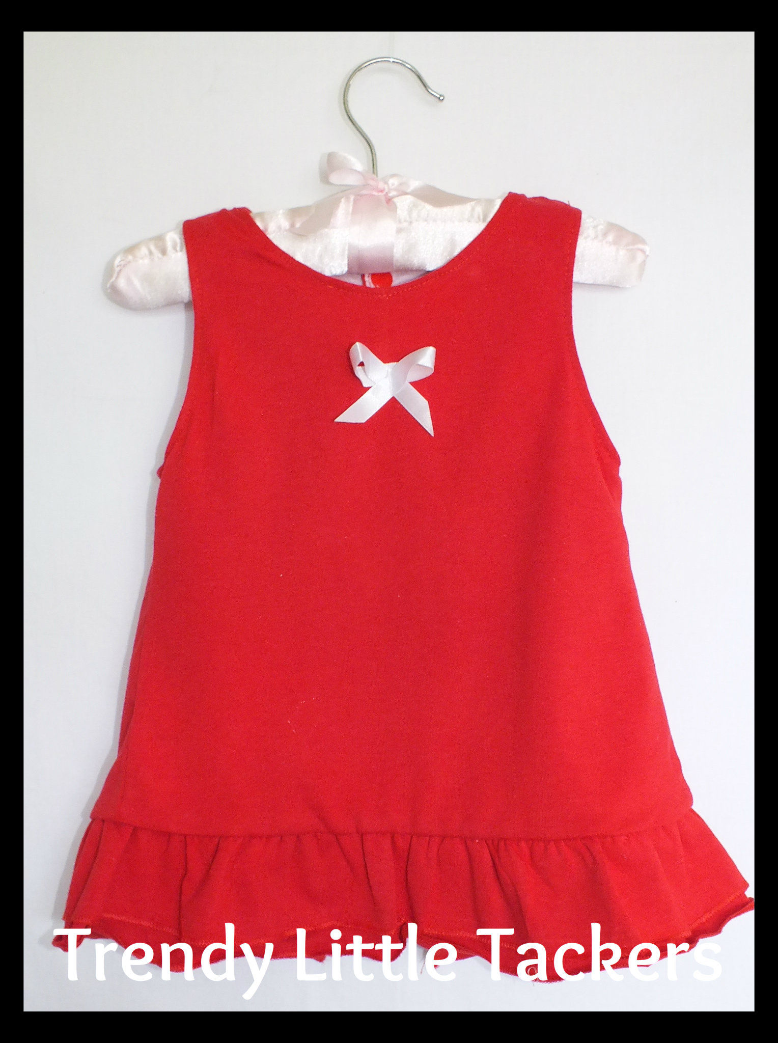 Amelia Red Swing Top and Bloomer Set