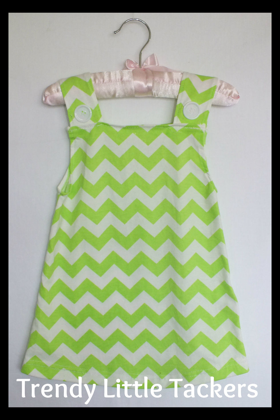 Brooke Lime Green Chevron Top and Bloomer Set