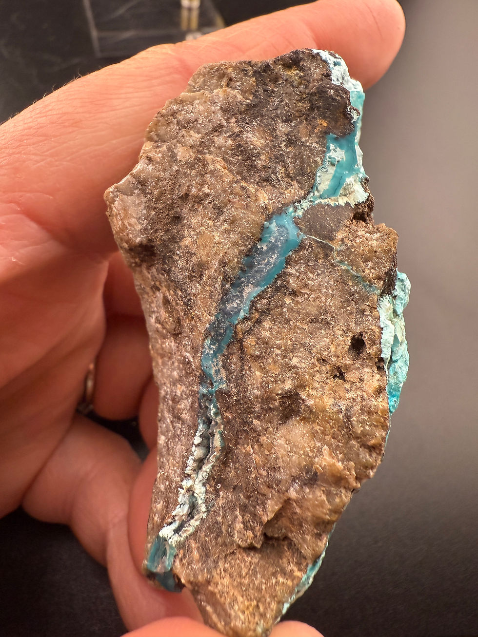 Thumbnail: Raw Blue Hemimorphite 