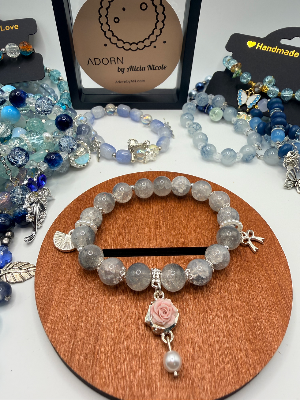Thumbnail: Azure Breeze Flexible Charm Bracelet