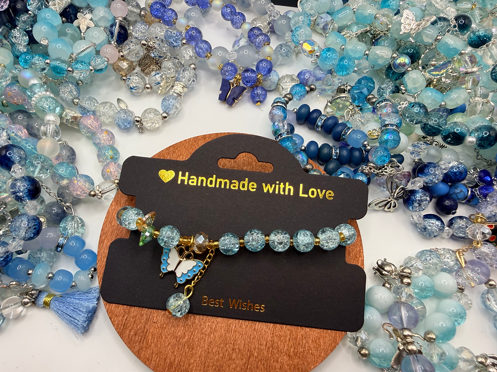 Thumbnail: Azure Tide Flexible Charm Bracelet