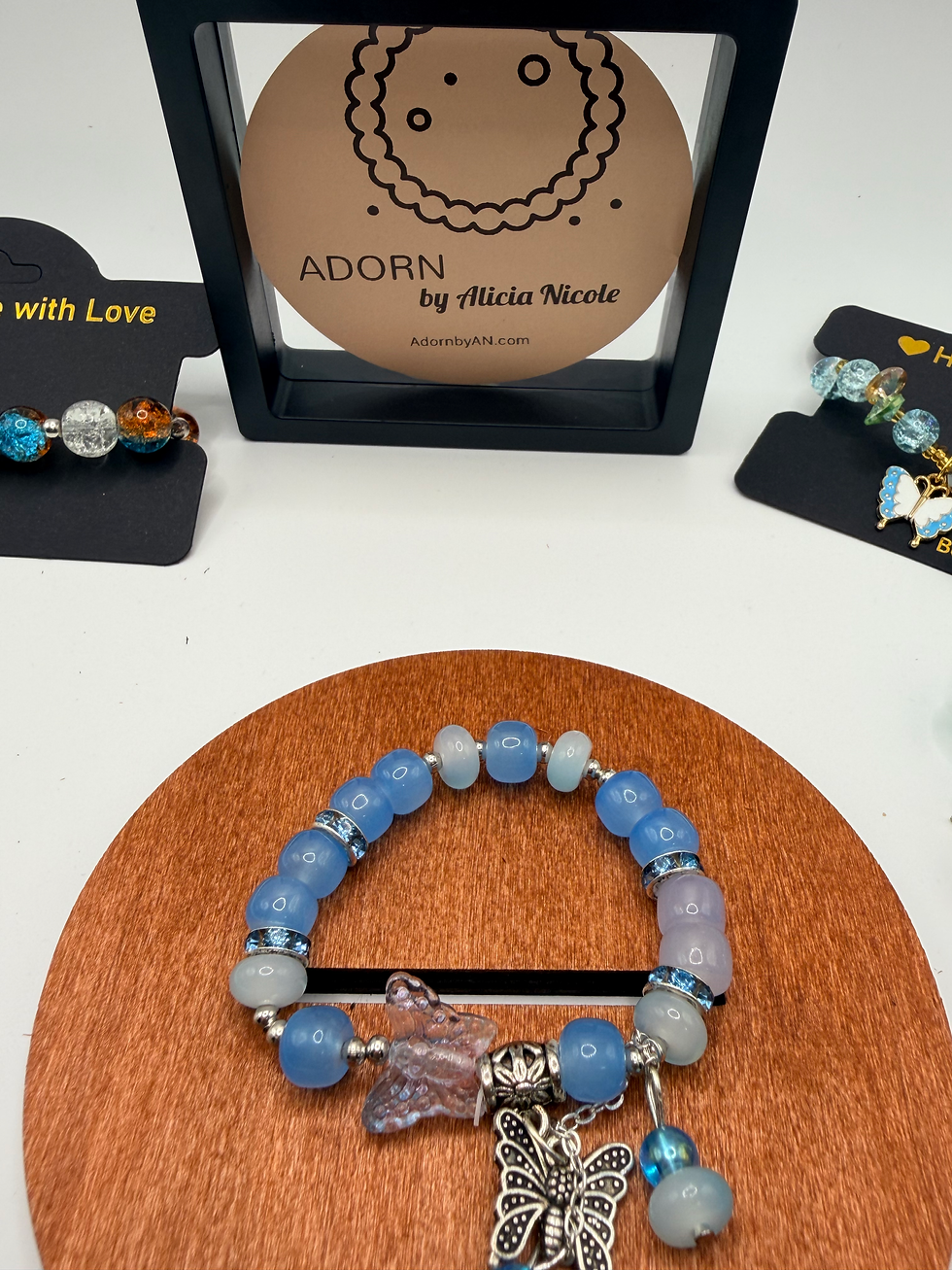Thumbnail: Azure Glow Flexible Charm Bracelet
