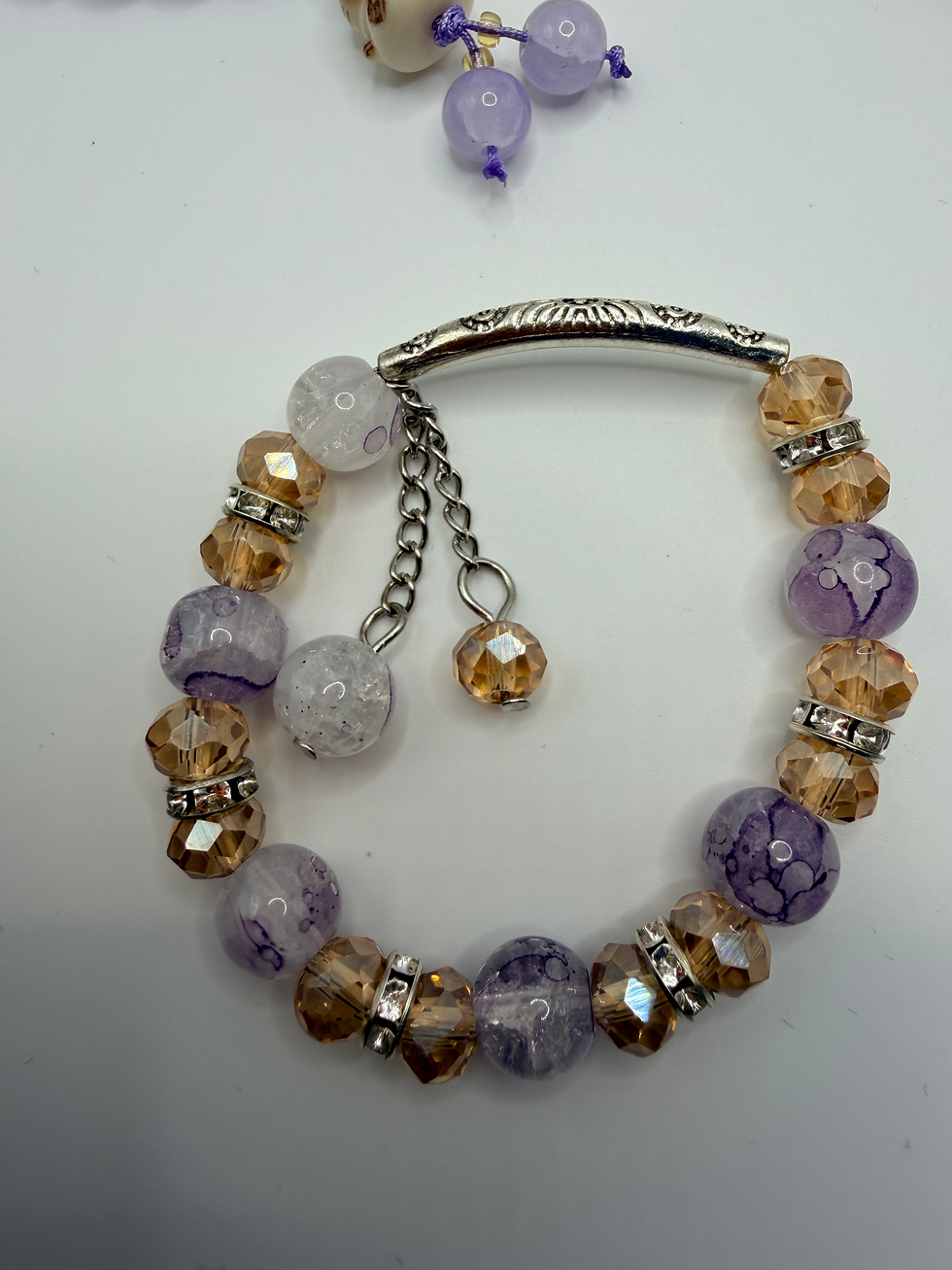 Thumbnail: Violet Tide Flexible Charm Bracelet