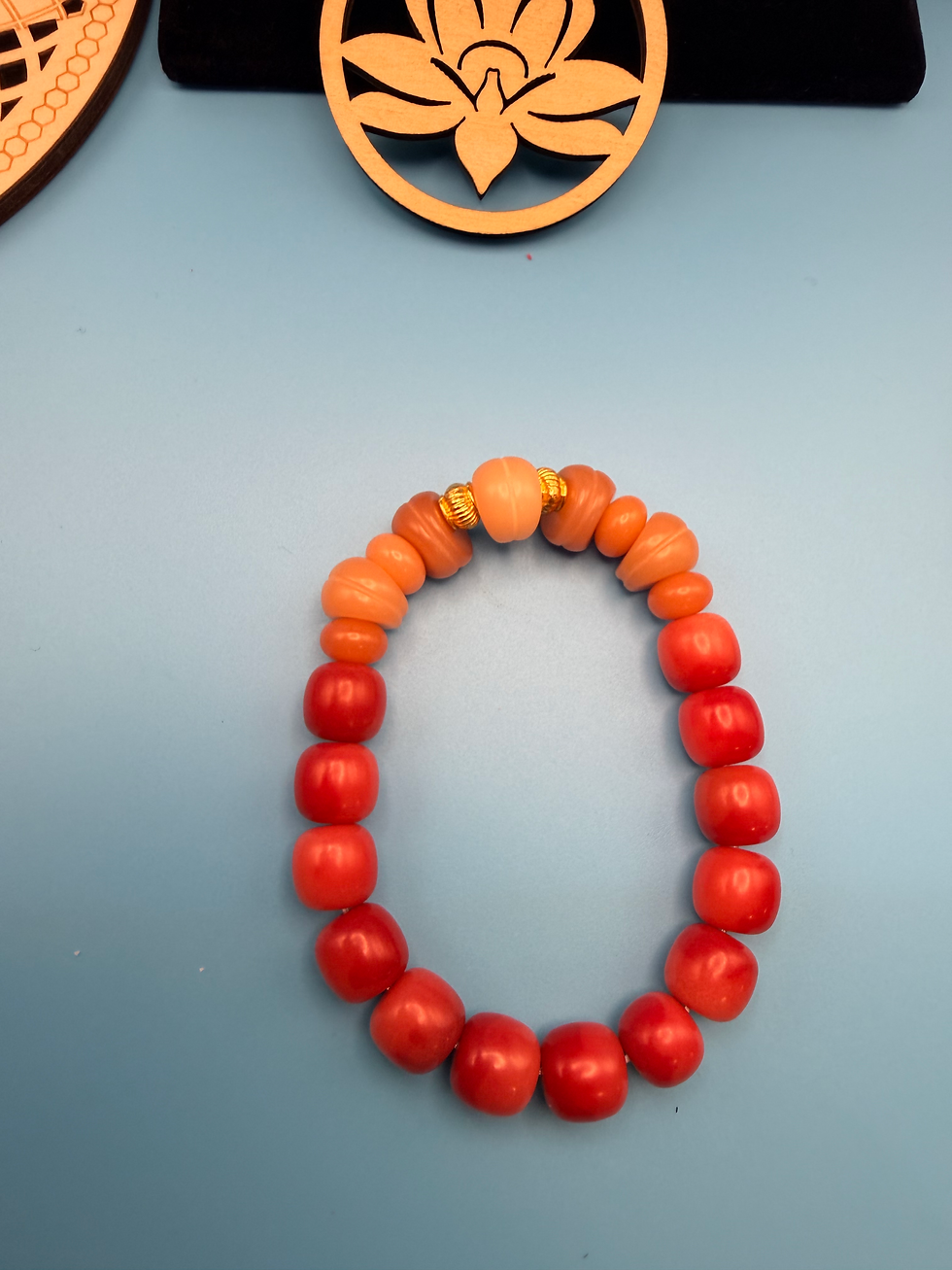 Thumbnail: Rose Ember Bodhi Bracelet