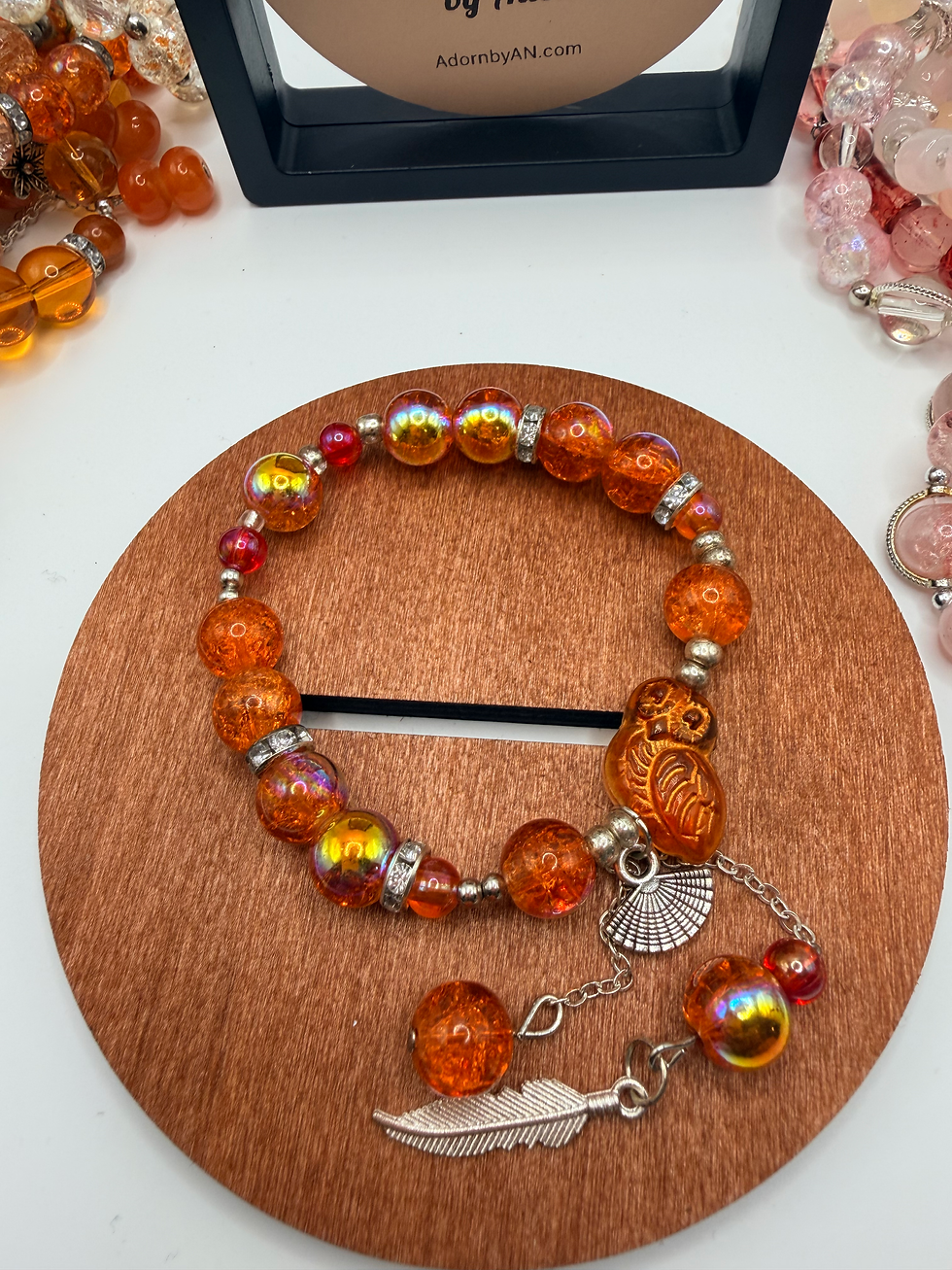 Thumbnail: Amber Bloom Flexible Charm Bracelet