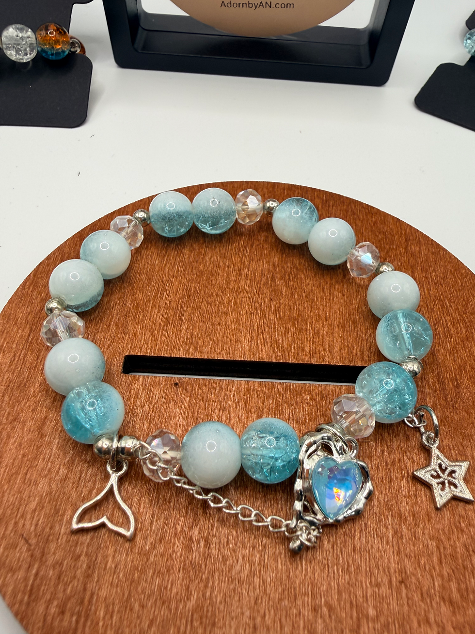 Thumbnail: Azure Orchid Flexible Charm Bracelet