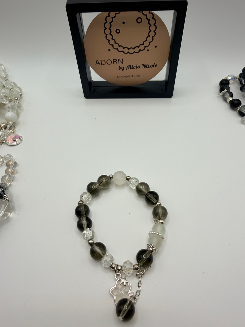 Thumbnail: Onyx Aurora Flexible Charm Bracelet