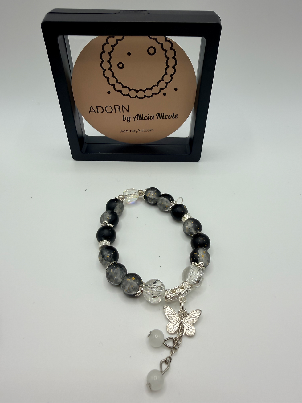 Thumbnail: Onyx Charm Flexible Charm Bracelet