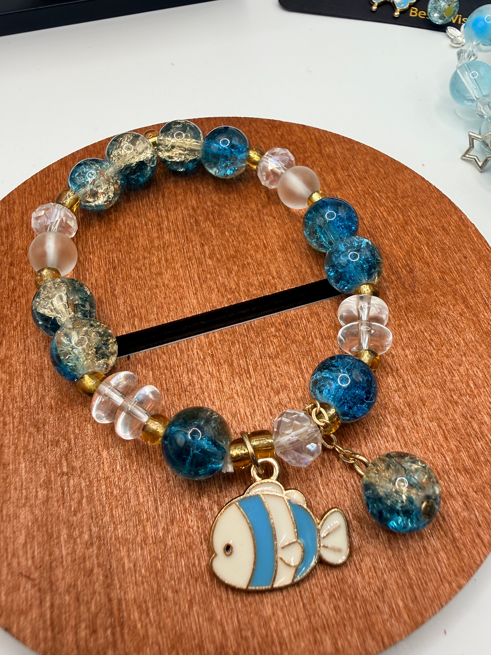 Thumbnail: Azure Gleam Flexible Charm Bracelet