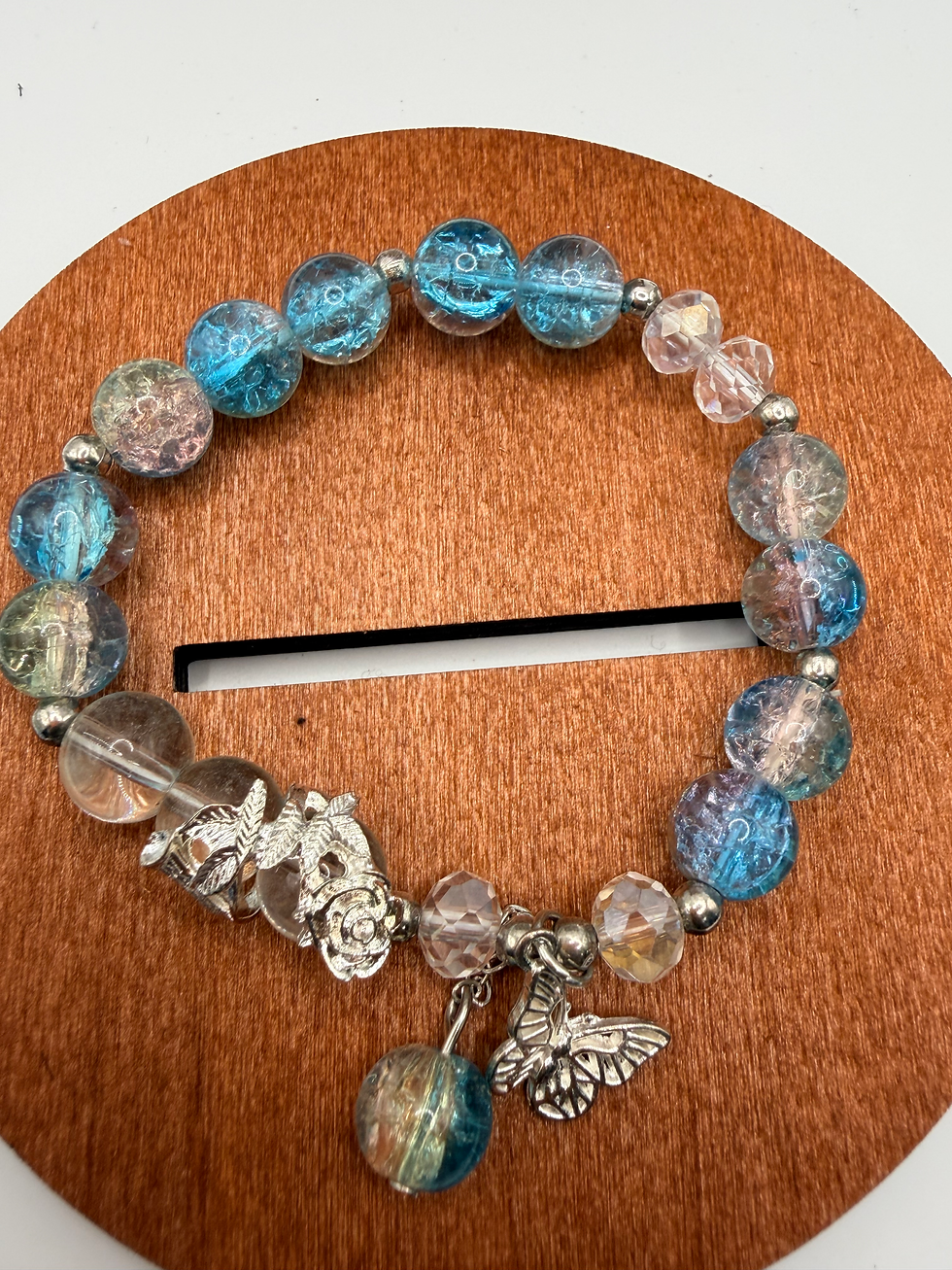 Thumbnail: Azure Luna Flexible Charm Bracelet