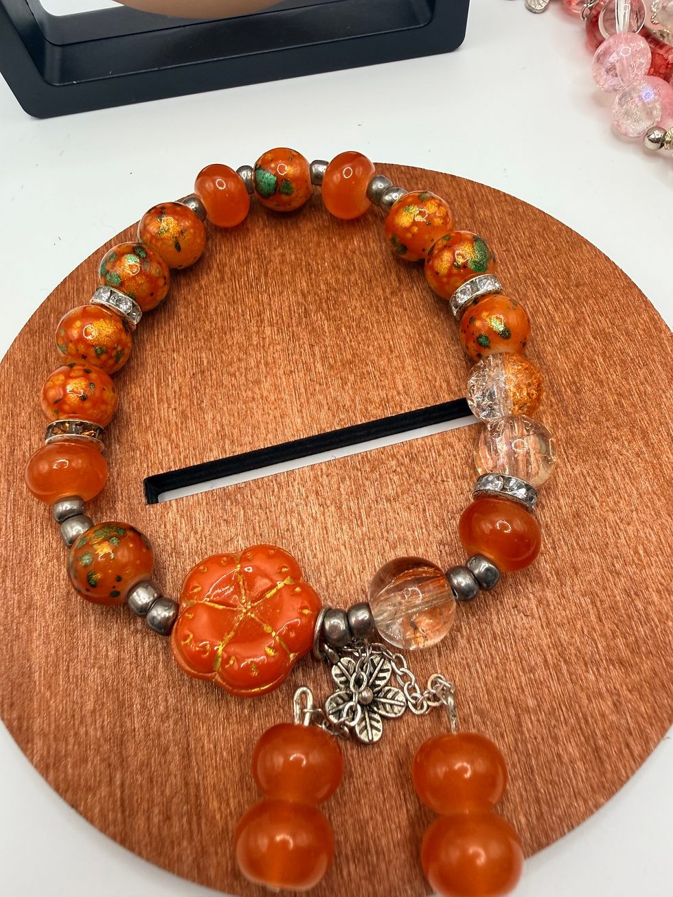 Thumbnail: Amber Velvet Flexible Charm Bracelet