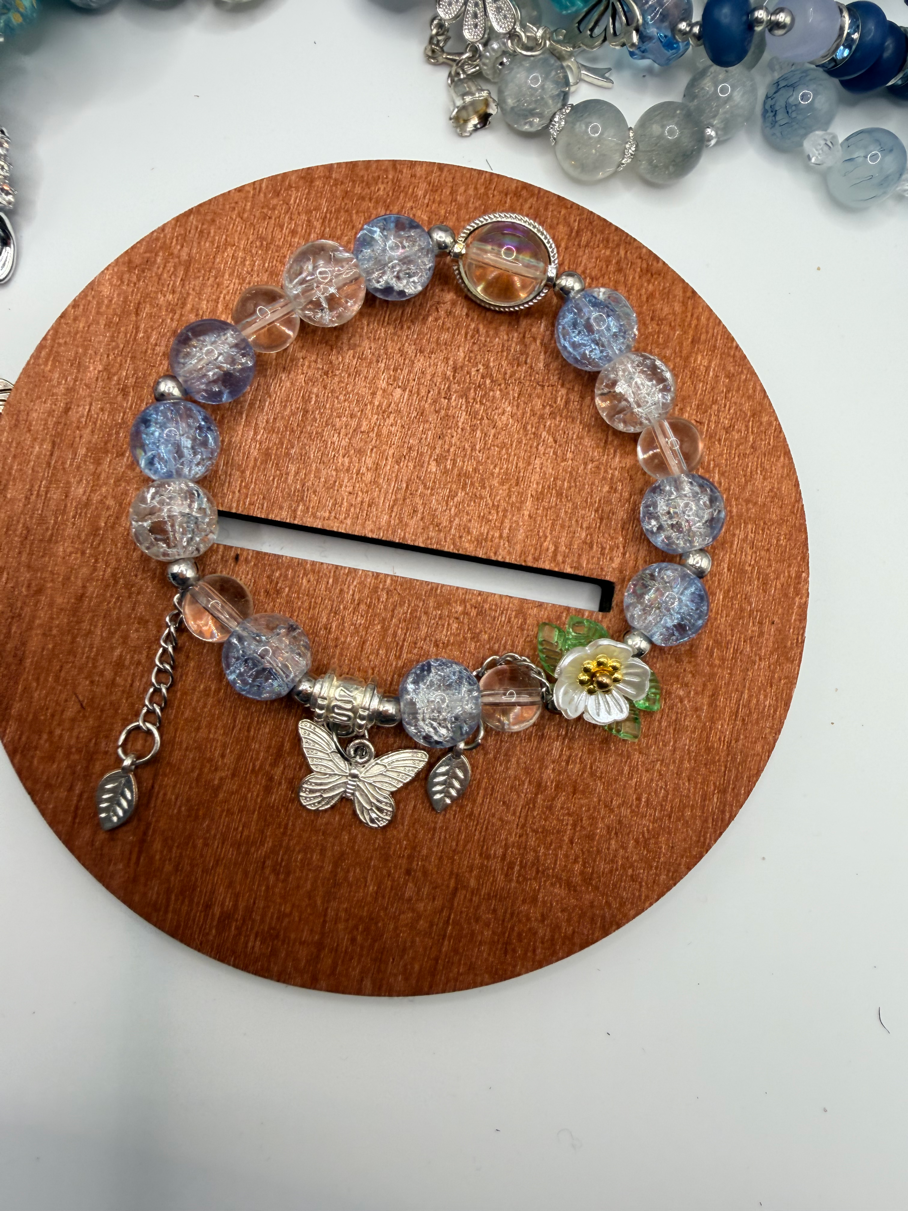 Azure Meadow Flexible Charm Bracelet