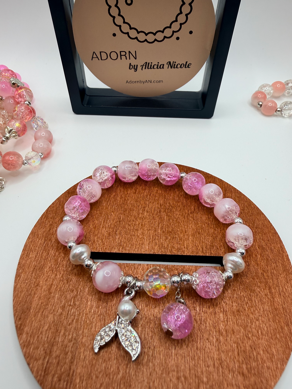 Thumbnail: Rose Harmony Flexible Charm Bracelet