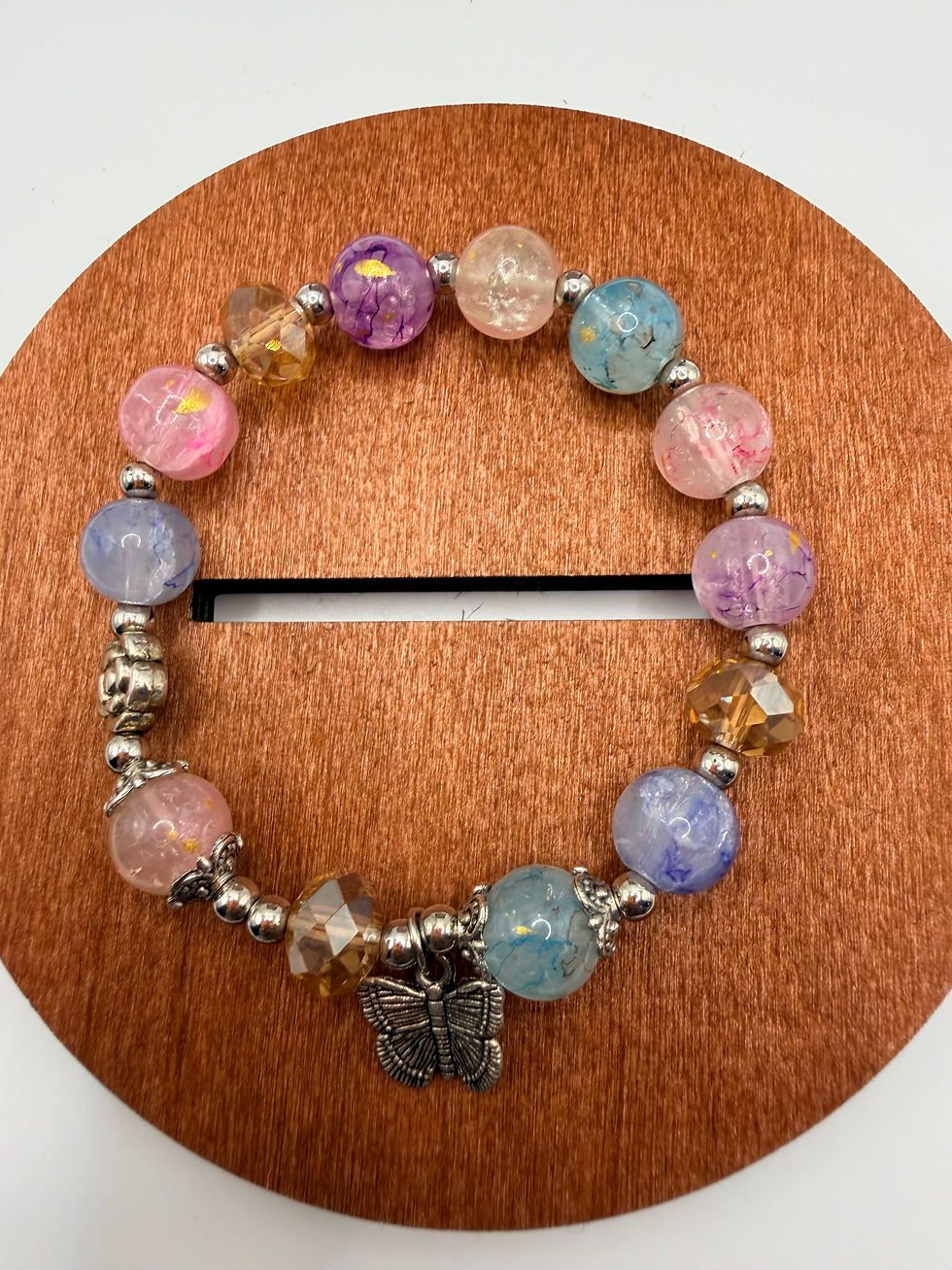 Thumbnail: Prismatic Petal Flexible Charm Bracelet