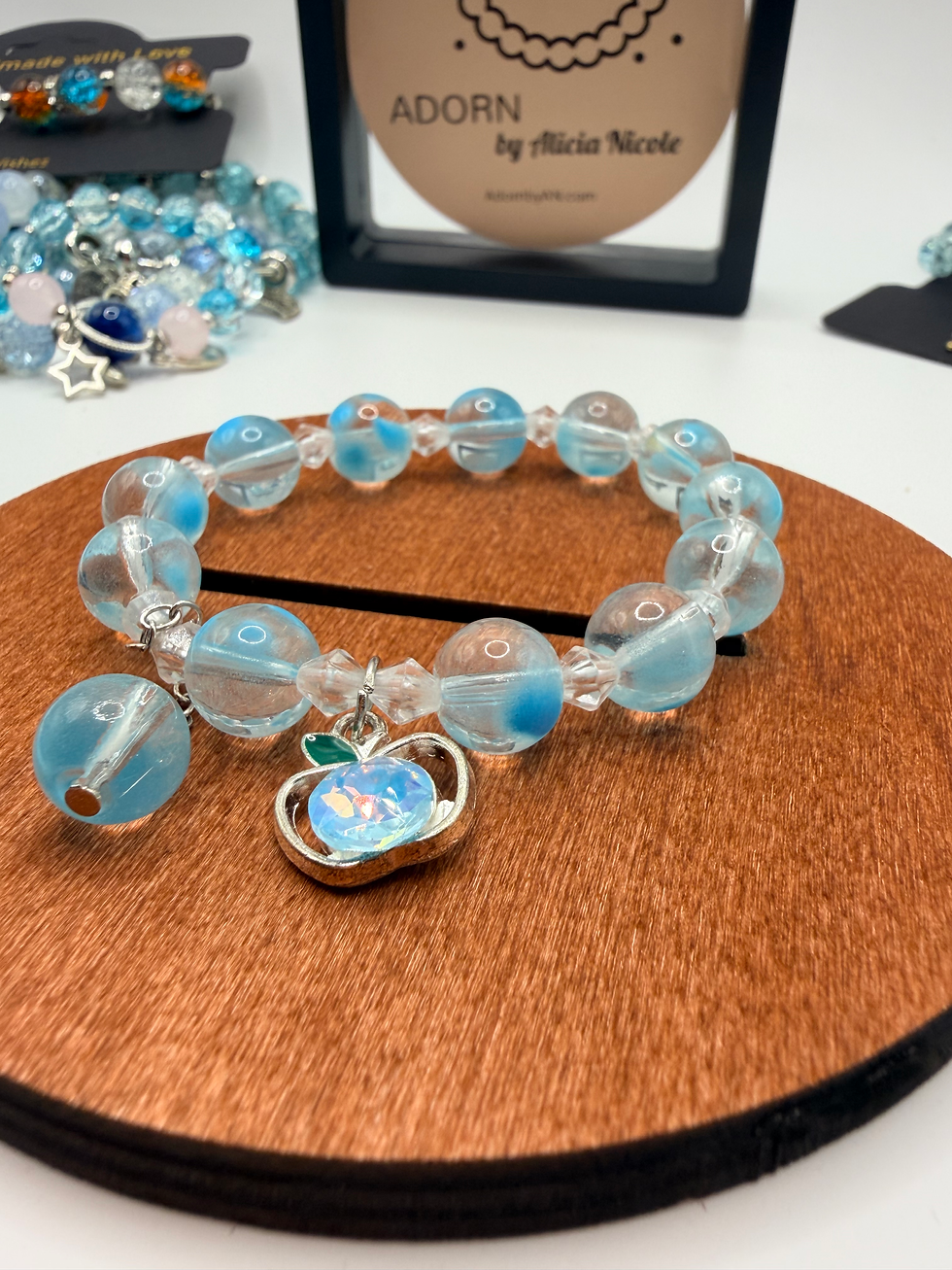 Thumbnail: Azure Mosaic Flexible Charm Bracelet