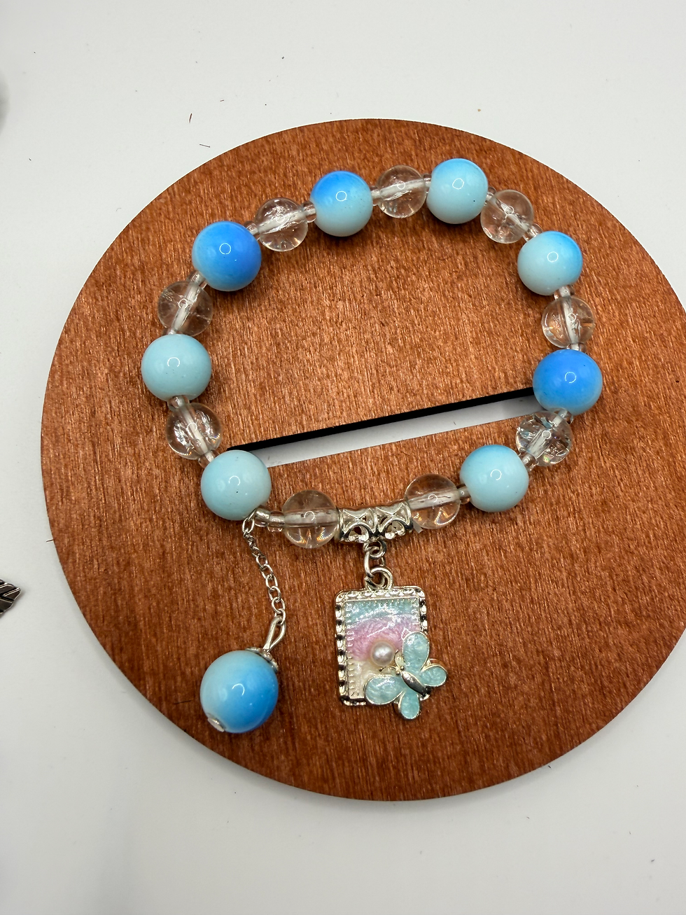 Thumbnail: Azure Velvet Flexible Charm Bracelet