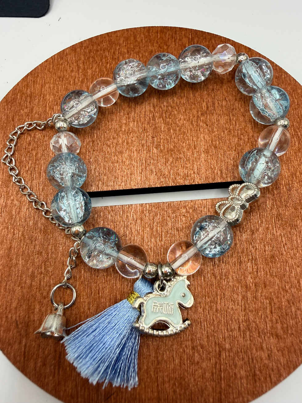 Thumbnail: Azure Bloom Flexible Charm Bracelet
