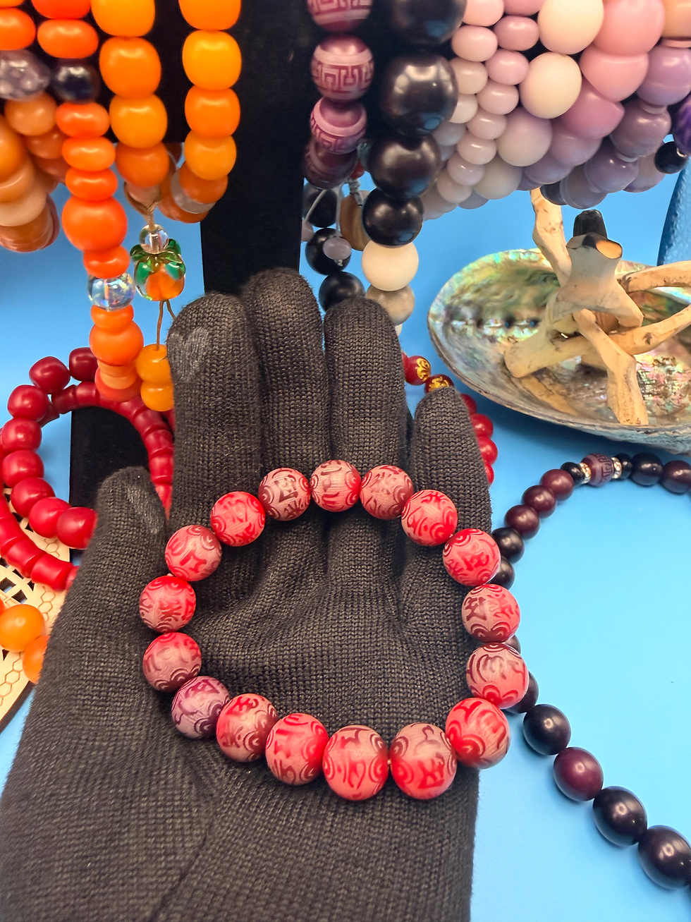 Thumbnail: Crimson Gleam Bodhi Bracelet