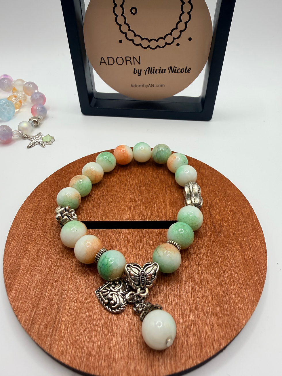 Thumbnail: Prismatic Lustre Flexible Charm Bracelet