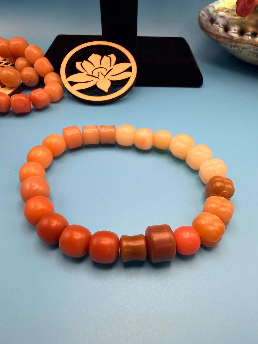 Thumbnail: Rose Velvet Bodhi Bracelet