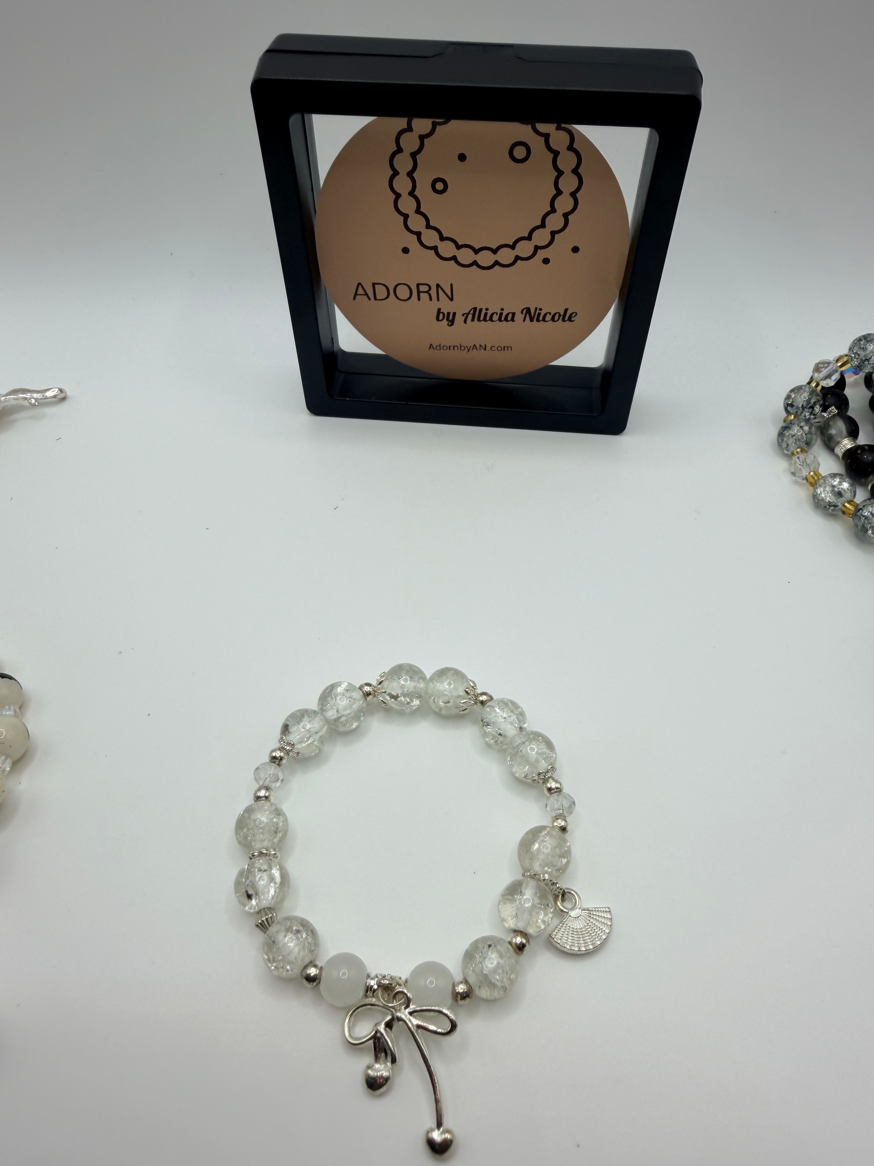 Pearl Whisper Flexible Charm Bracelet
