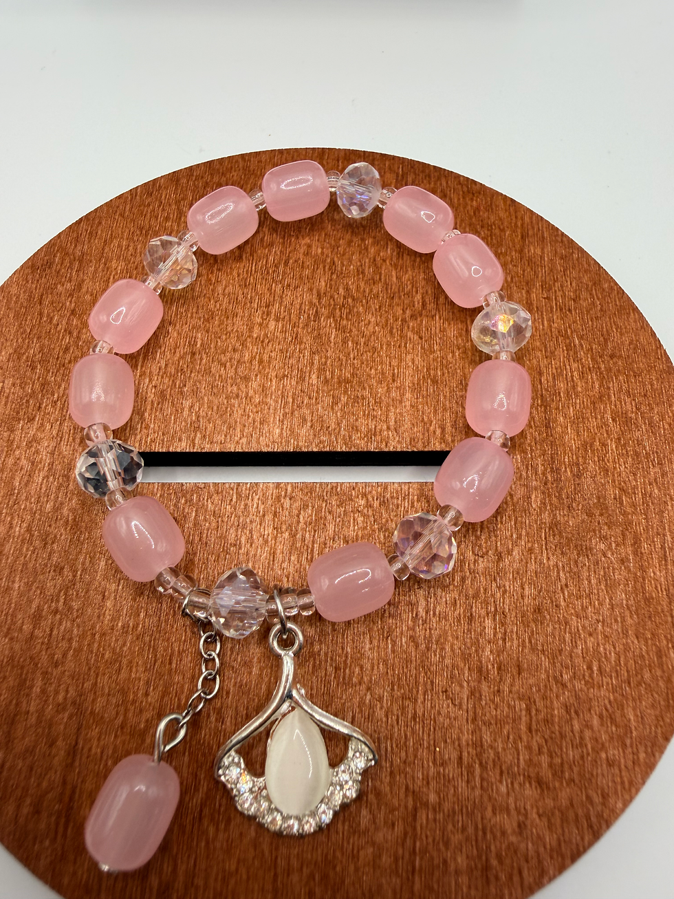 Thumbnail: Rose Lustre Flexible Charm Bracelet