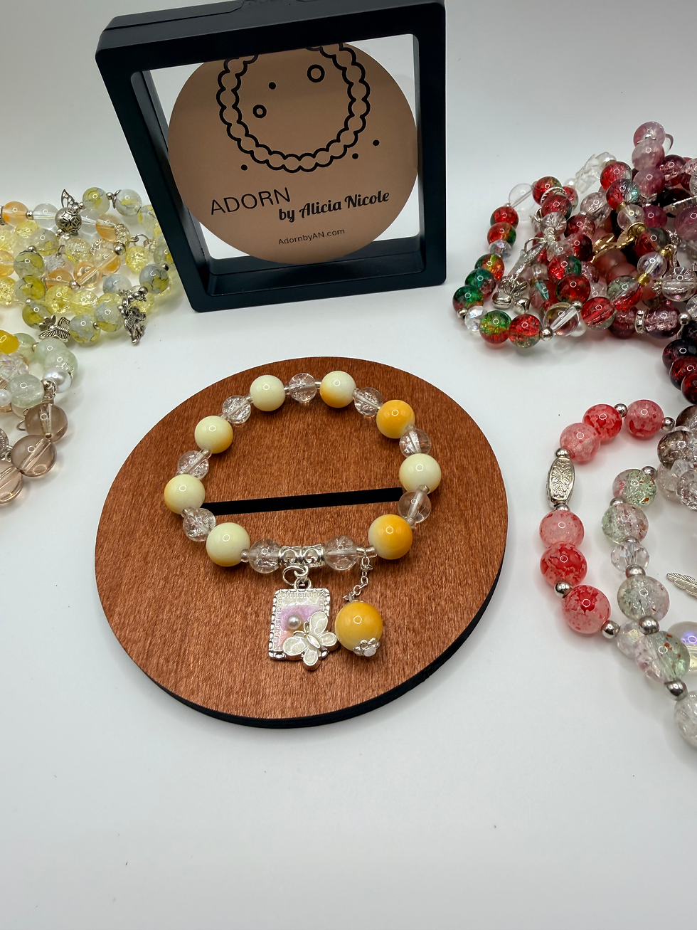 Thumbnail: Golden Gleam Flexible Charm Bracelet