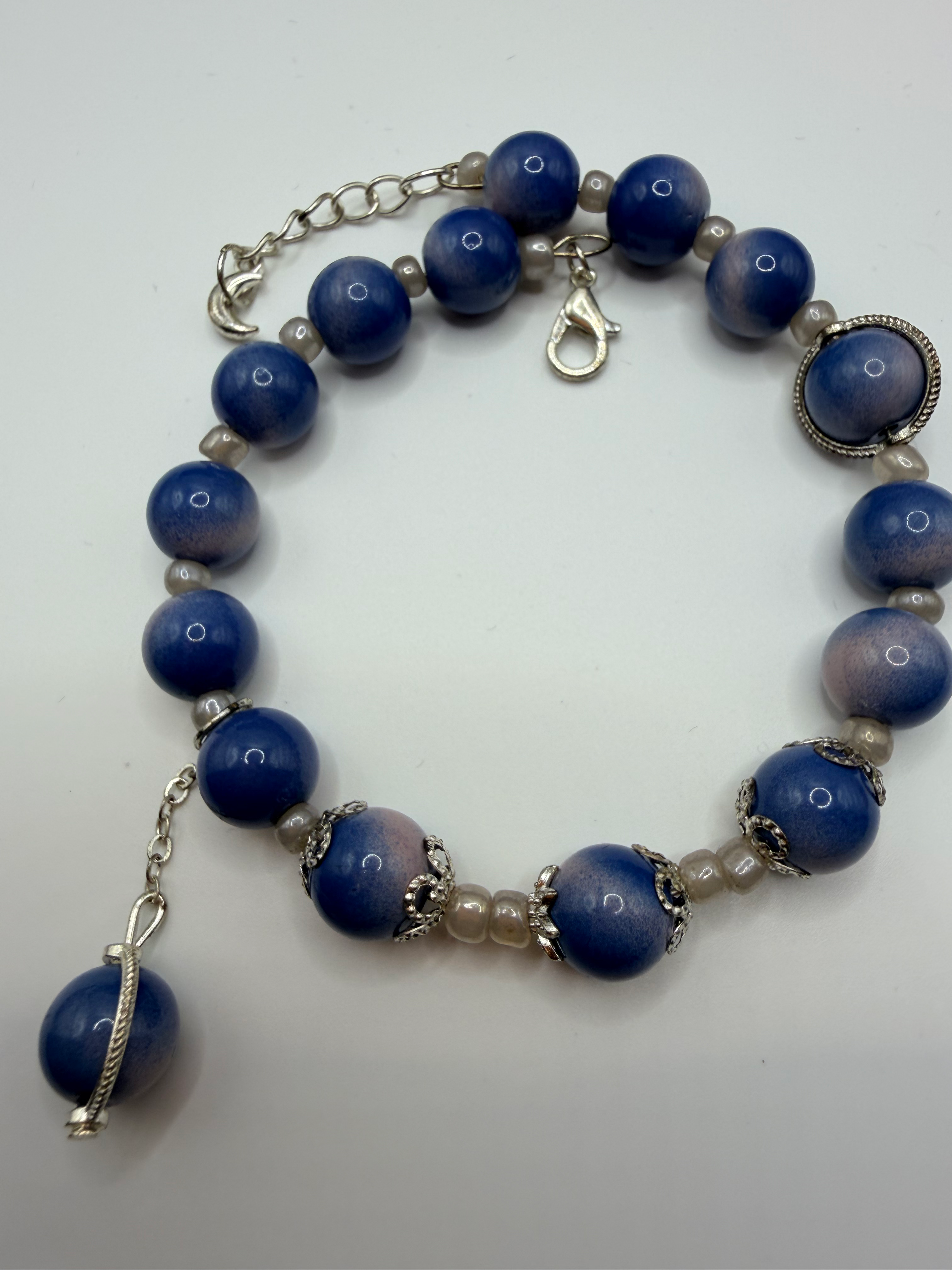 Azure Whisper Wire Bracelet