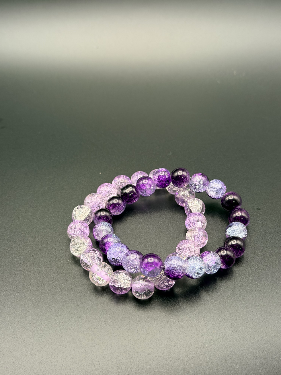 Thumbnail: Violet Bloom Flexible Bracelet