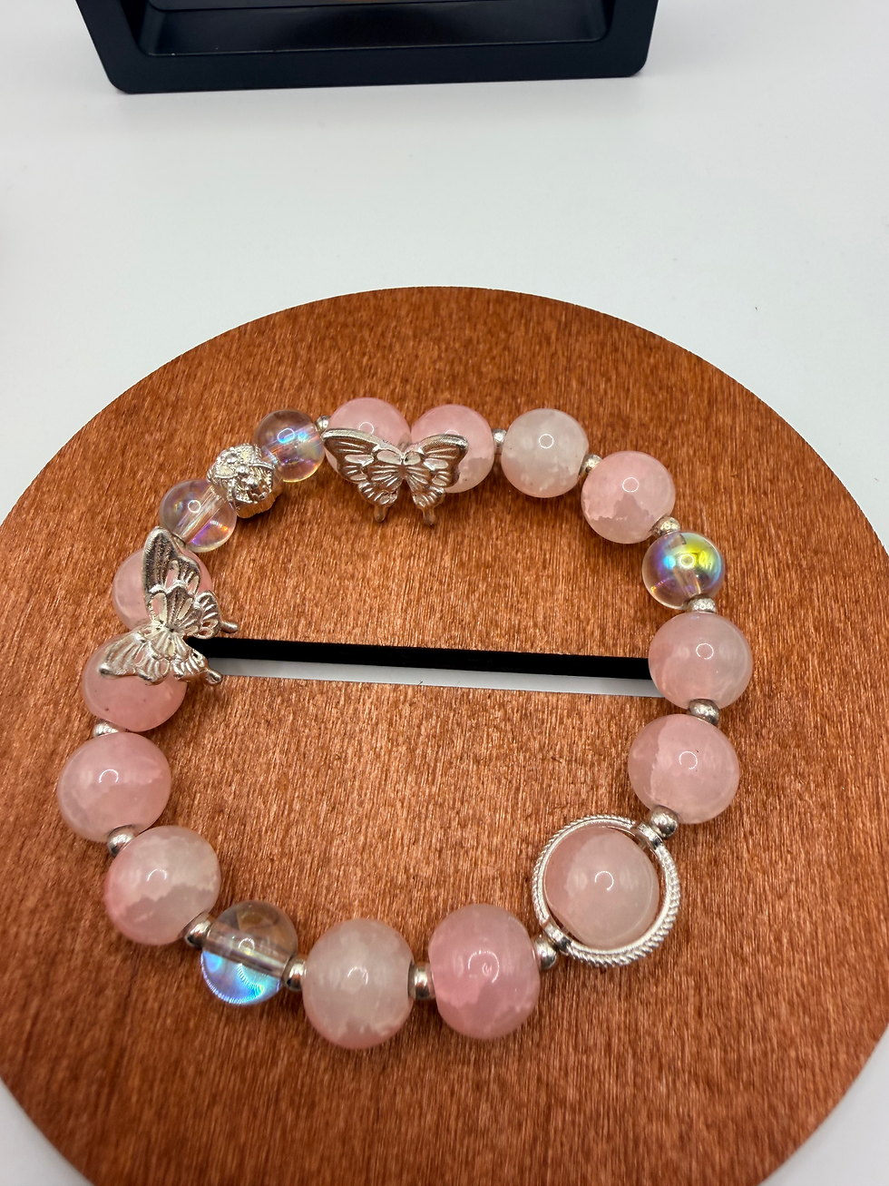 Thumbnail: Rose Mosaic Flexible Charm Bracelet