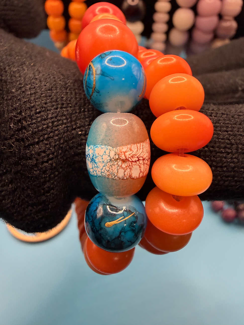 Thumbnail: Amber Halo Bodhi Bracelet