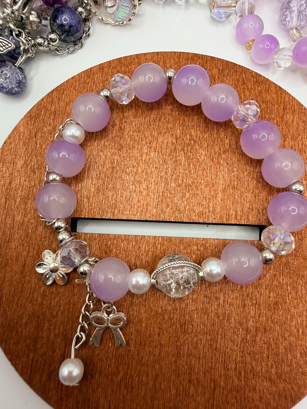 Thumbnail: Violet Breeze Flexible Charm Bracelet