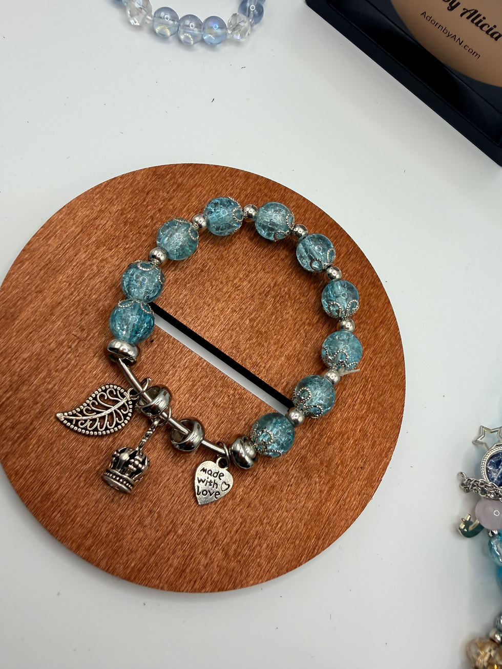Thumbnail: Azure Mist Flexible Charm Bracelet