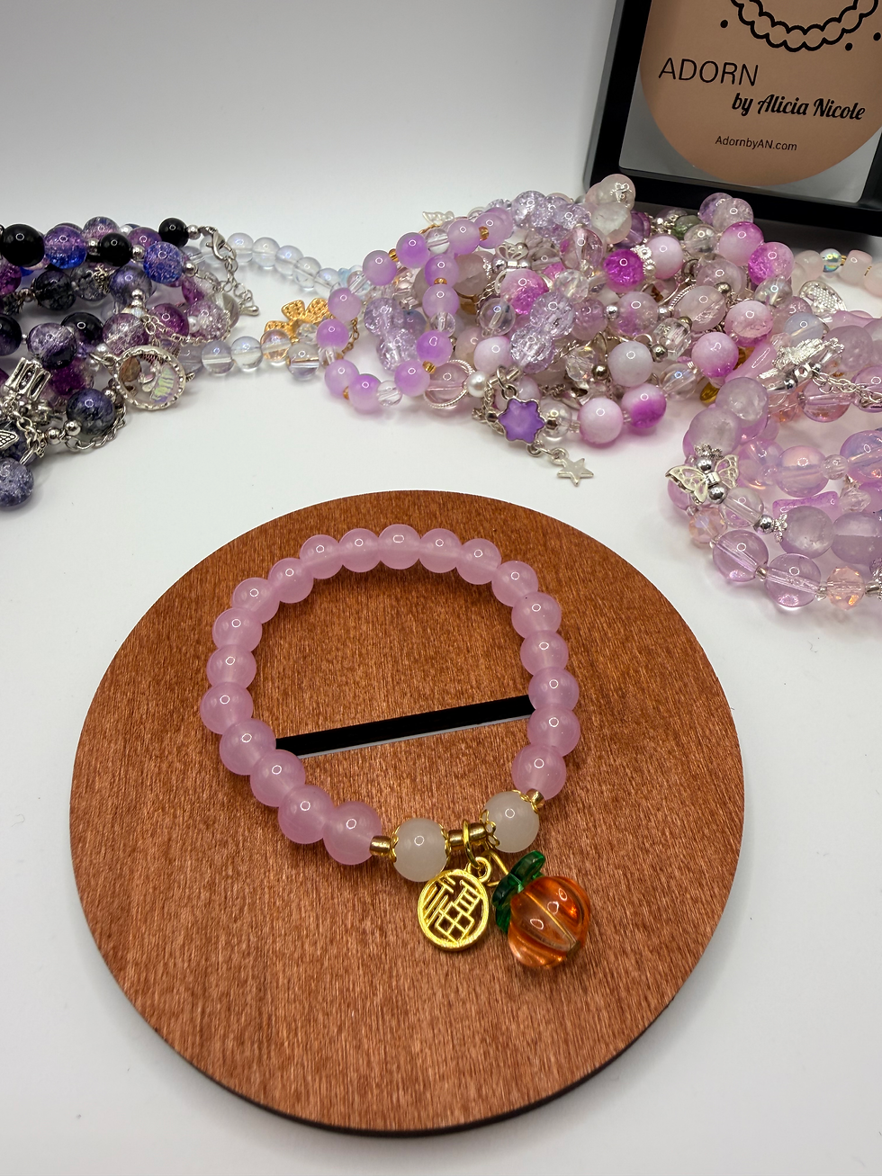 Thumbnail: Violet Starlight Flexible Charm Bracelet