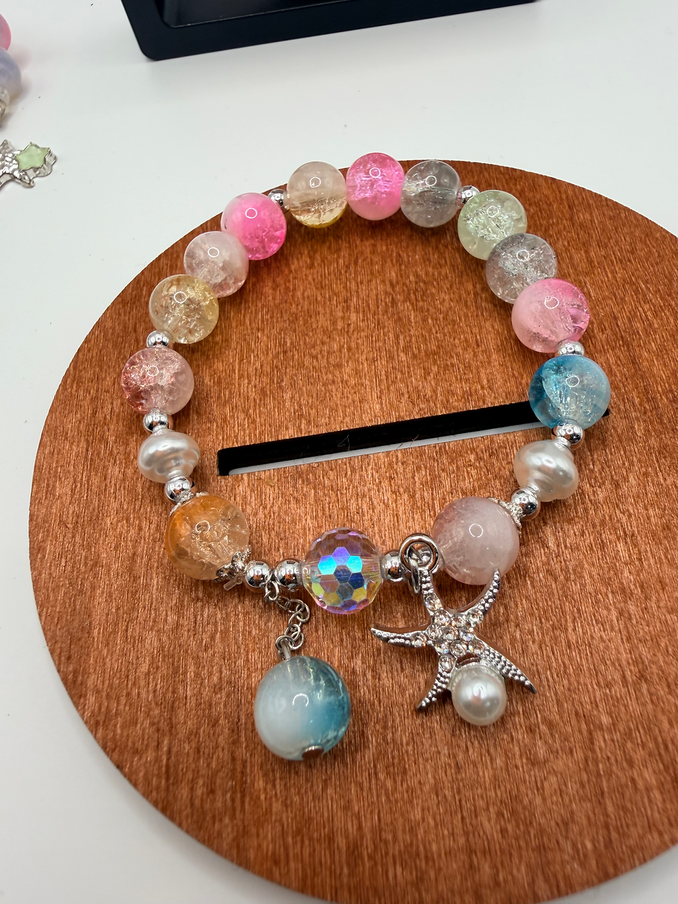 Thumbnail: Prismatic Velvet Flexible Charm Bracelet
