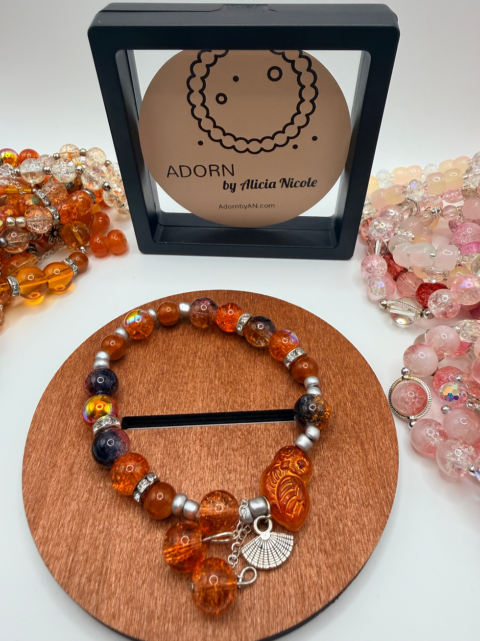 Thumbnail: Amber Ember Flexible Charm Bracelet
