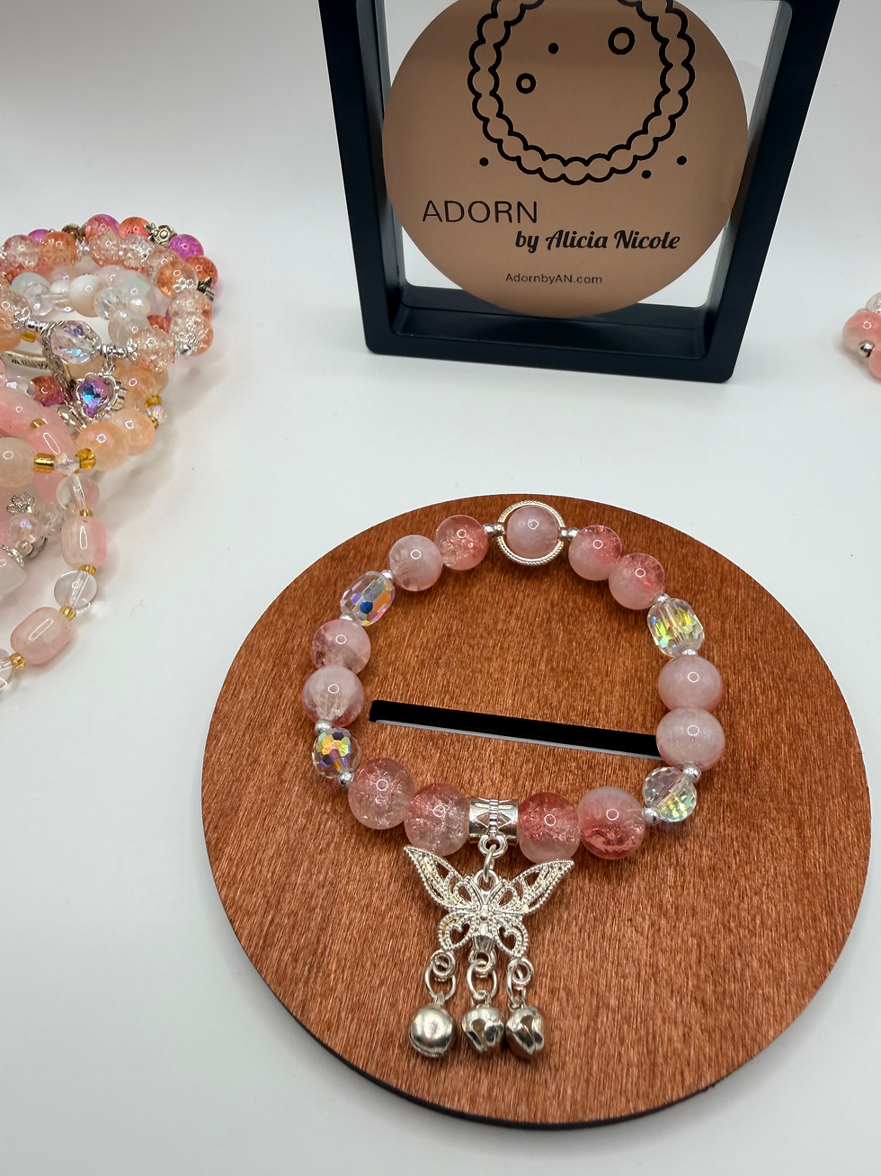 Thumbnail: Rose Glow Flexible Charm Bracelet