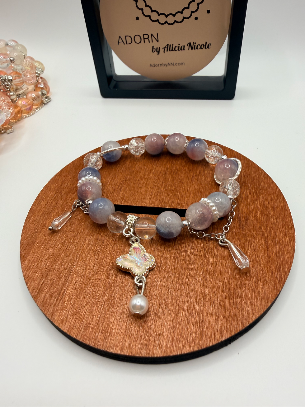 Thumbnail: Rose Storm Flexible Charm Bracelet