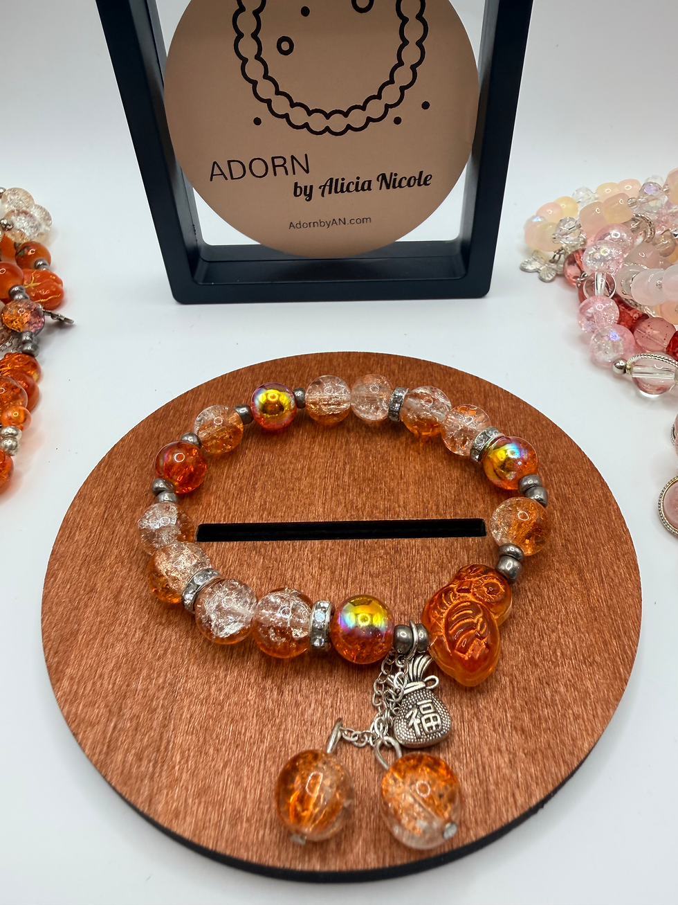 Thumbnail: Amber Gleam Flexible Charm Bracelet
