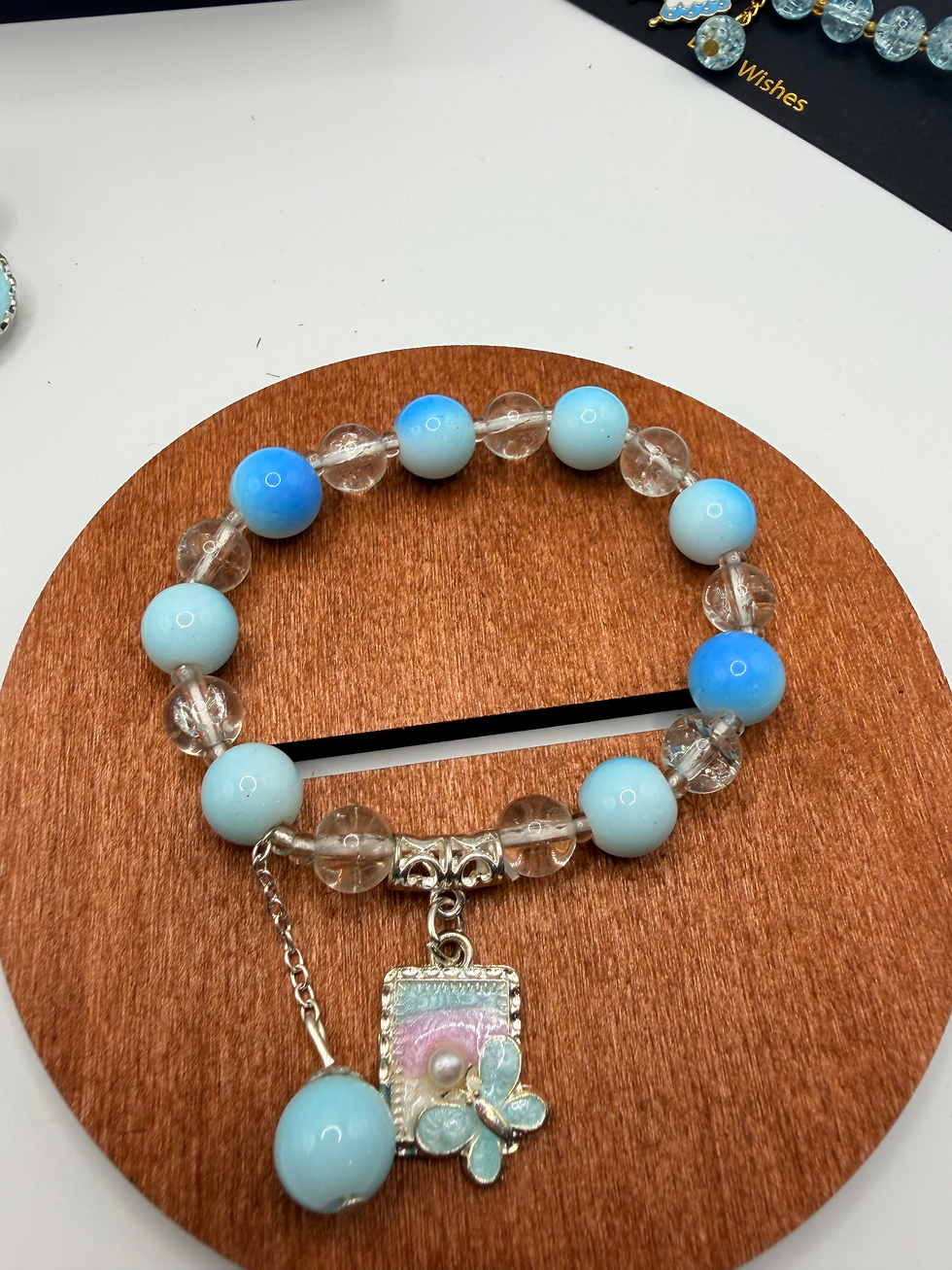 Thumbnail: Azure Velvet Flexible Charm Bracelet
