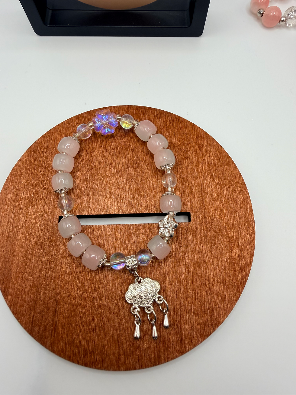 Thumbnail: Rose Petal Flexible Charm Bracelet
