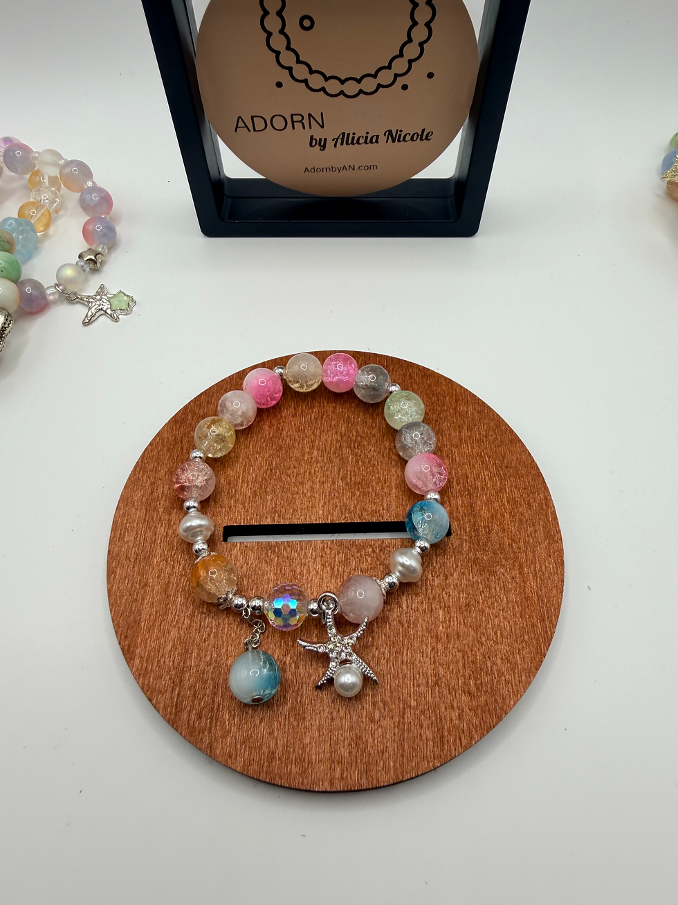 Thumbnail: Prismatic Velvet Flexible Charm Bracelet